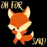Oh For Fox Sake Funny Fox Pun Lover Gift Cooling Performance Crew T-Shirt