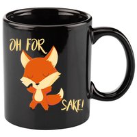 Oh For Fox Sake Funny Fox Pun Lover Gift 11oz C Handle Ceramic Mug