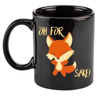 Oh For Fox Sake Funny Fox Pun Lover Gift 11oz C Handle Ceramic Mug