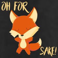 Oh For Fox Sake Funny Fox Pun Lover Gift 11oz C Handle Ceramic Mug