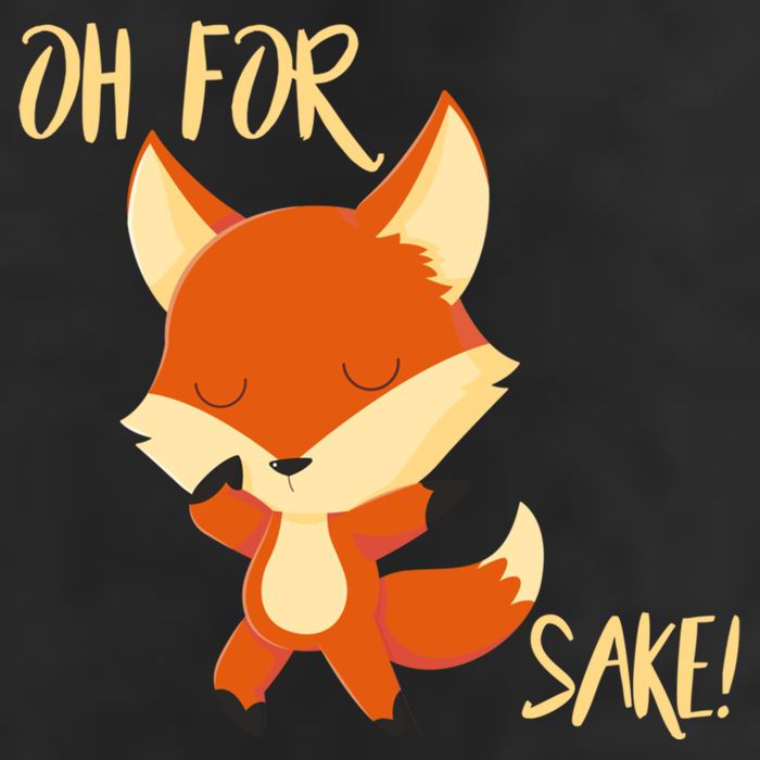 Oh For Fox Sake Funny Fox Pun Lover Gift 11oz C Handle Ceramic Mug