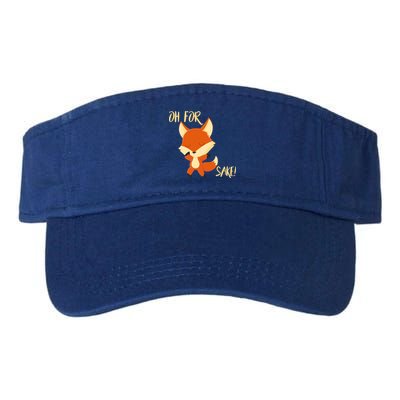 Oh For Fox Sake Funny Fox Pun Lover Gift Visor