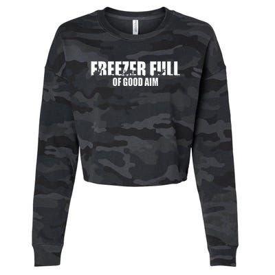 Outfit Freezer Full Of Good Aim Hunting Season Hunter Dad Cropped Pullover Crew