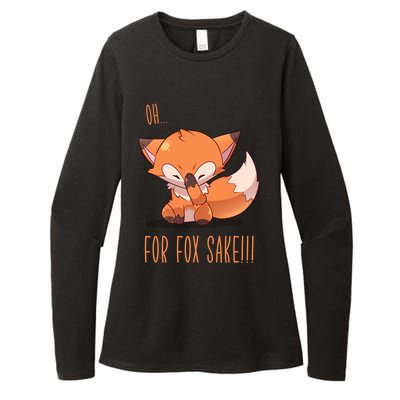 Oh For Fox Sake! Face Palm Fox Gift Womens CVC Long Sleeve Shirt