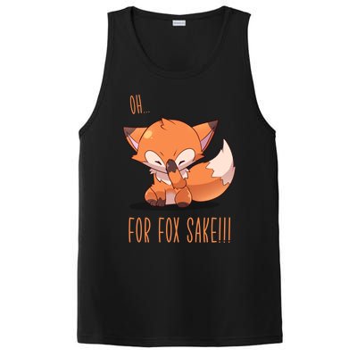 Oh For Fox Sake! Face Palm Fox Gift PosiCharge Competitor Tank