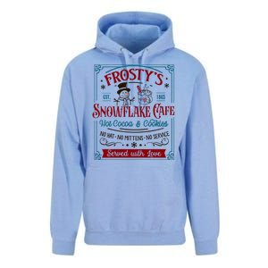 Old Fashioned FrostyS Snowflake Cafe Coffee Lovers Xmas Unisex Surf Hoodie