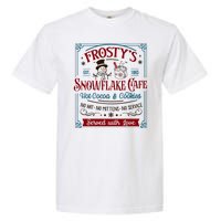 Old Fashioned FrostyS Snowflake Cafe Coffee Lovers Xmas Garment-Dyed Heavyweight T-Shirt