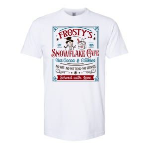 Old Fashioned FrostyS Snowflake Cafe Coffee Lovers Xmas Softstyle CVC T-Shirt