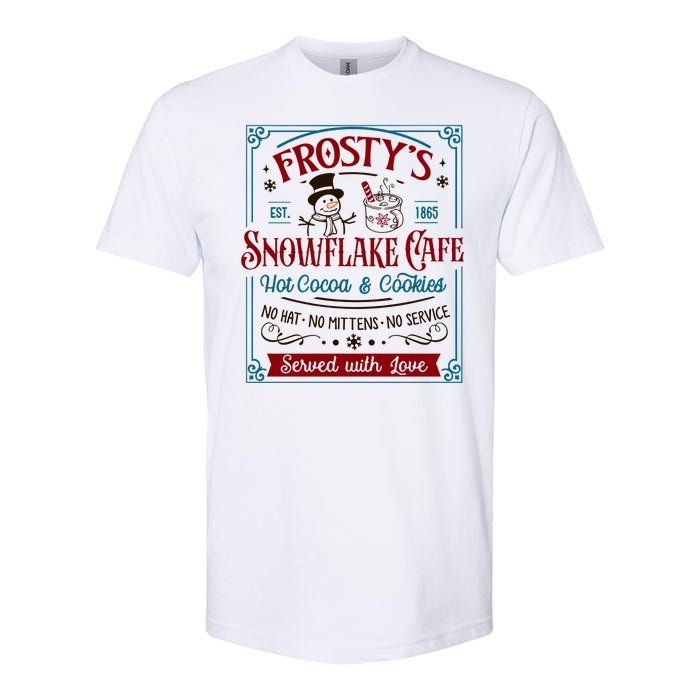 Old Fashioned FrostyS Snowflake Cafe Coffee Lovers Xmas Softstyle CVC T-Shirt