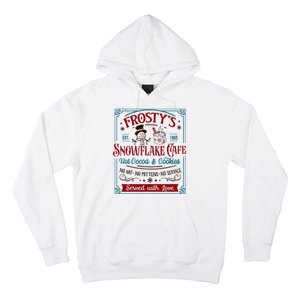 Old Fashioned FrostyS Snowflake Cafe Coffee Lovers Xmas Hoodie