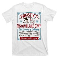 Old Fashioned FrostyS Snowflake Cafe Coffee Lovers Xmas T-Shirt