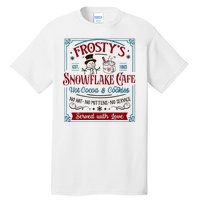 Old Fashioned FrostyS Snowflake Cafe Coffee Lovers Xmas Tall T-Shirt