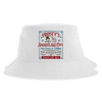 Old Fashioned FrostyS Snowflake Cafe Coffee Lovers Xmas Sustainable Bucket Hat