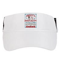 Old Fashioned FrostyS Snowflake Cafe Coffee Lovers Xmas Adult Drive Performance Visor