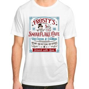 Old Fashioned FrostyS Snowflake Cafe Coffee Lovers Xmas Adult ChromaSoft Performance T-Shirt