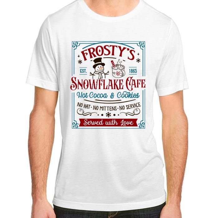 Old Fashioned FrostyS Snowflake Cafe Coffee Lovers Xmas Adult ChromaSoft Performance T-Shirt