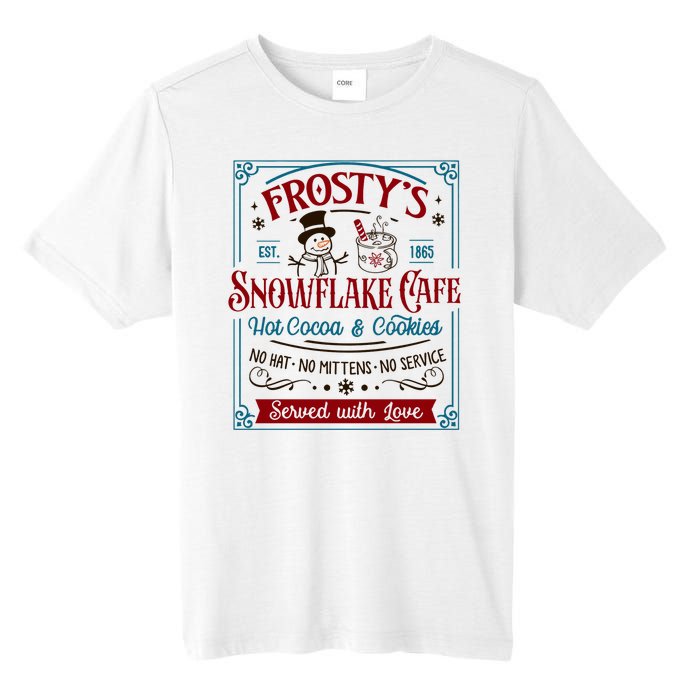 Old Fashioned FrostyS Snowflake Cafe Coffee Lovers Xmas Tall Fusion ChromaSoft Performance T-Shirt