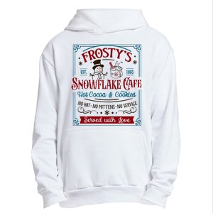 Old Fashioned FrostyS Snowflake Cafe Coffee Lovers Xmas Urban Pullover Hoodie