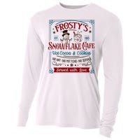 Old Fashioned FrostyS Snowflake Cafe Coffee Lovers Xmas Cooling Performance Long Sleeve Crew