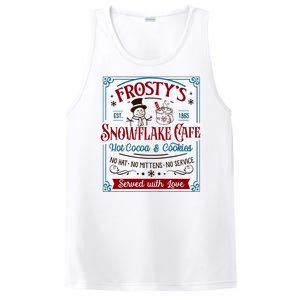 Old Fashioned FrostyS Snowflake Cafe Coffee Lovers Xmas PosiCharge Competitor Tank