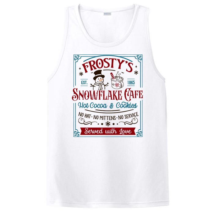 Old Fashioned FrostyS Snowflake Cafe Coffee Lovers Xmas PosiCharge Competitor Tank