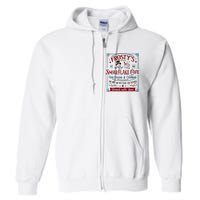 Old Fashioned FrostyS Snowflake Cafe Coffee Lovers Xmas Full Zip Hoodie