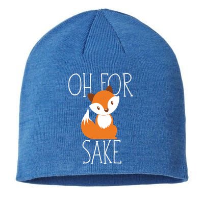 Oh For Fox Sake Funny Gift Idea Animal Lover Meaningful Gift Sustainable Beanie