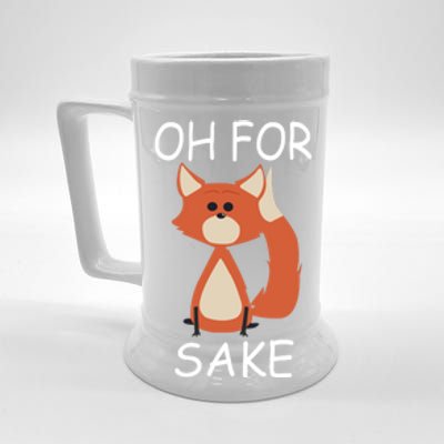 Oh For Fox Sake Funny Gift Idea Animal Lover Gift Beer Stein