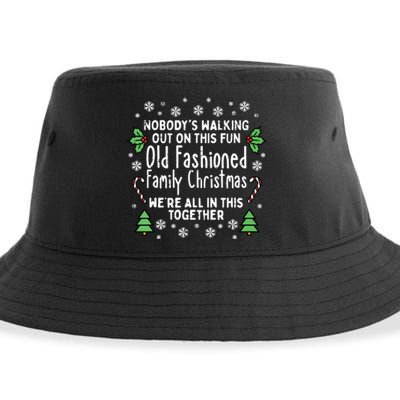 Old Fashioned Family Christmas Ugly Xmas Sustainable Bucket Hat