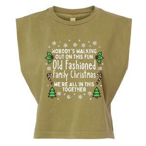 Old Fashioned Family Christmas Ugly Xmas Garment-Dyed Women's Muscle Tee