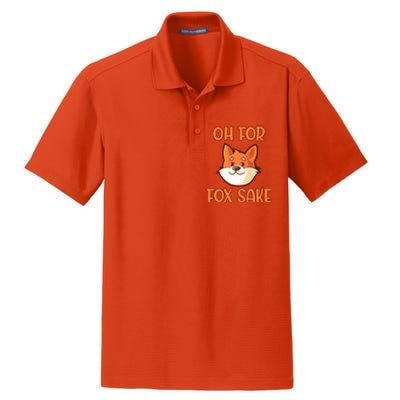 Oh For Fox Sake Funny Sarcastic Animals Jokes Phrases Cool Gift Dry Zone Grid Polo