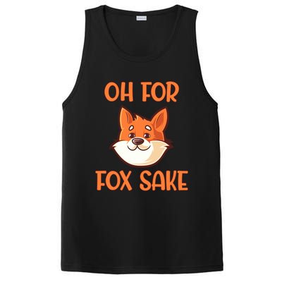 Oh For Fox Sake Funny Sarcastic Animals Jokes Phrases Cool Gift PosiCharge Competitor Tank