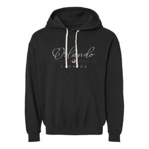 Orlando Florida Fl On Orlando Garment-Dyed Fleece Hoodie