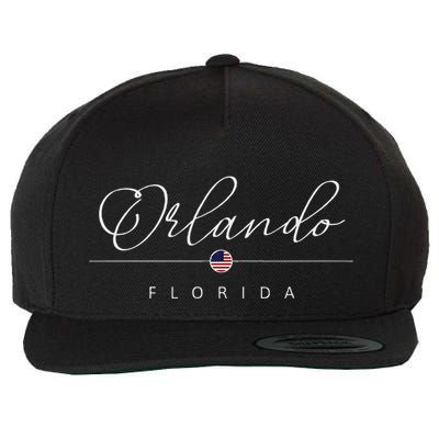 Orlando Florida Fl On Orlando Wool Snapback Cap