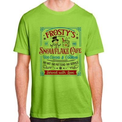 Old Fashioned FrostyS Snowflake Cafe Coffee Lovers Xmas Gift Adult ChromaSoft Performance T-Shirt