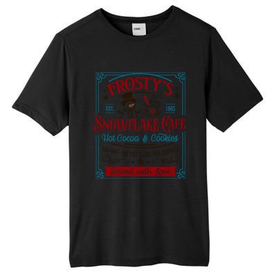 Old Fashioned FrostyS Snowflake Cafe Coffee Lovers Xmas Gift Tall Fusion ChromaSoft Performance T-Shirt