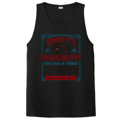 Old Fashioned FrostyS Snowflake Cafe Coffee Lovers Xmas Gift PosiCharge Competitor Tank