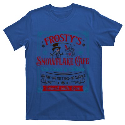 Old Fashioned FrostyS Snowflake Cafe Coffee Lovers Xmas Gift T-Shirt