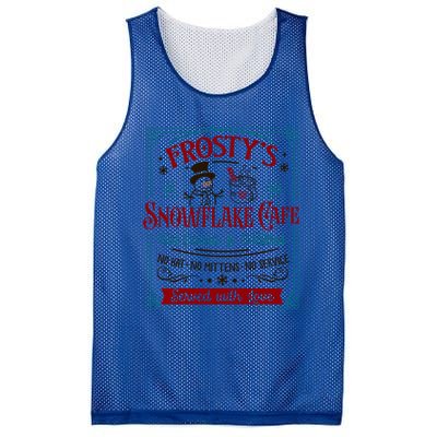 Old Fashioned FrostyS Snowflake Cafe Coffee Lovers Xmas Gift Mesh Reversible Basketball Jersey Tank