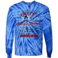 Old Fashioned FrostyS Snowflake Cafe Coffee Lovers Xmas Gift Tie-Dye Long Sleeve Shirt