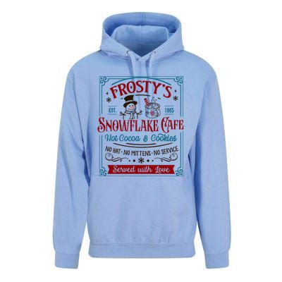 Old Fashioned FrostyS Snowflake Cafe Coffee Lovers Xmas Gift Unisex Surf Hoodie