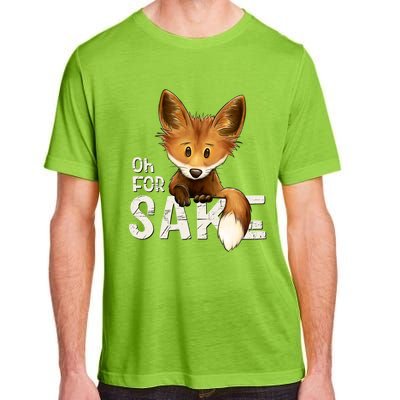 Oh For Fox Sake Funny Swearing Fox Pun Funny Gift Adult ChromaSoft Performance T-Shirt