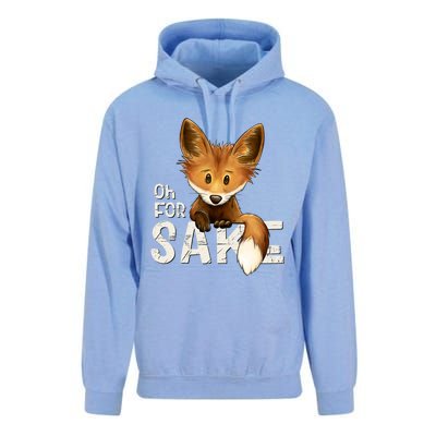 Oh For Fox Sake Funny Swearing Fox Pun Funny Gift Unisex Surf Hoodie