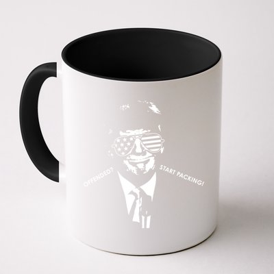 Offended Start Packing Funny Trump Mug
