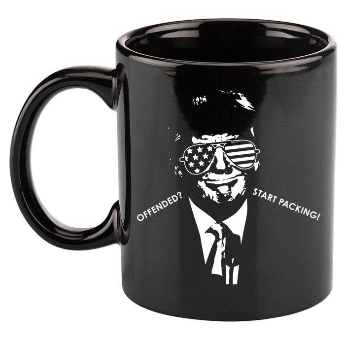 Offended Start Packing Funny Trump 11oz C Handle Ceramic Mug