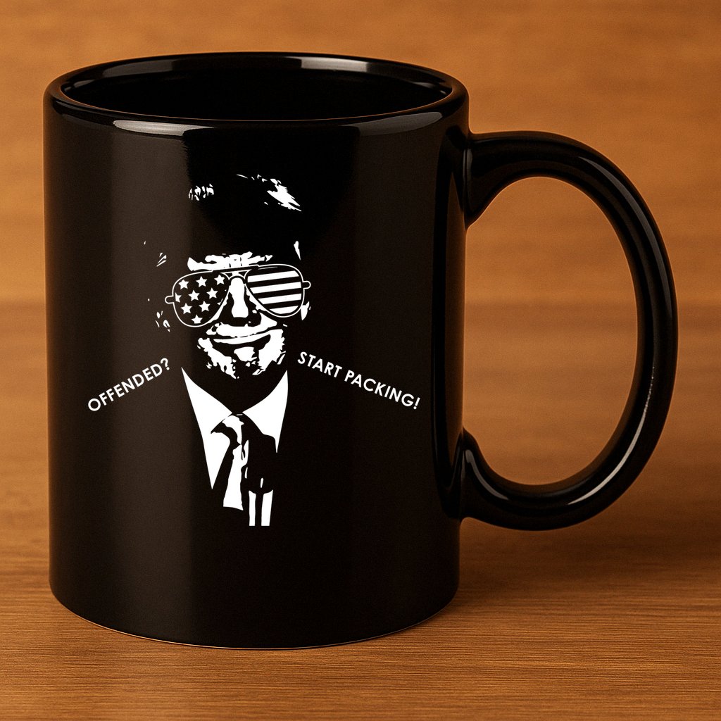 Offended Start Packing Funny Trump 11oz C Handle Ceramic Mug