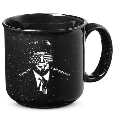 Offended Start Packing Funny Trump 15oz Campfire Ceramic Mug