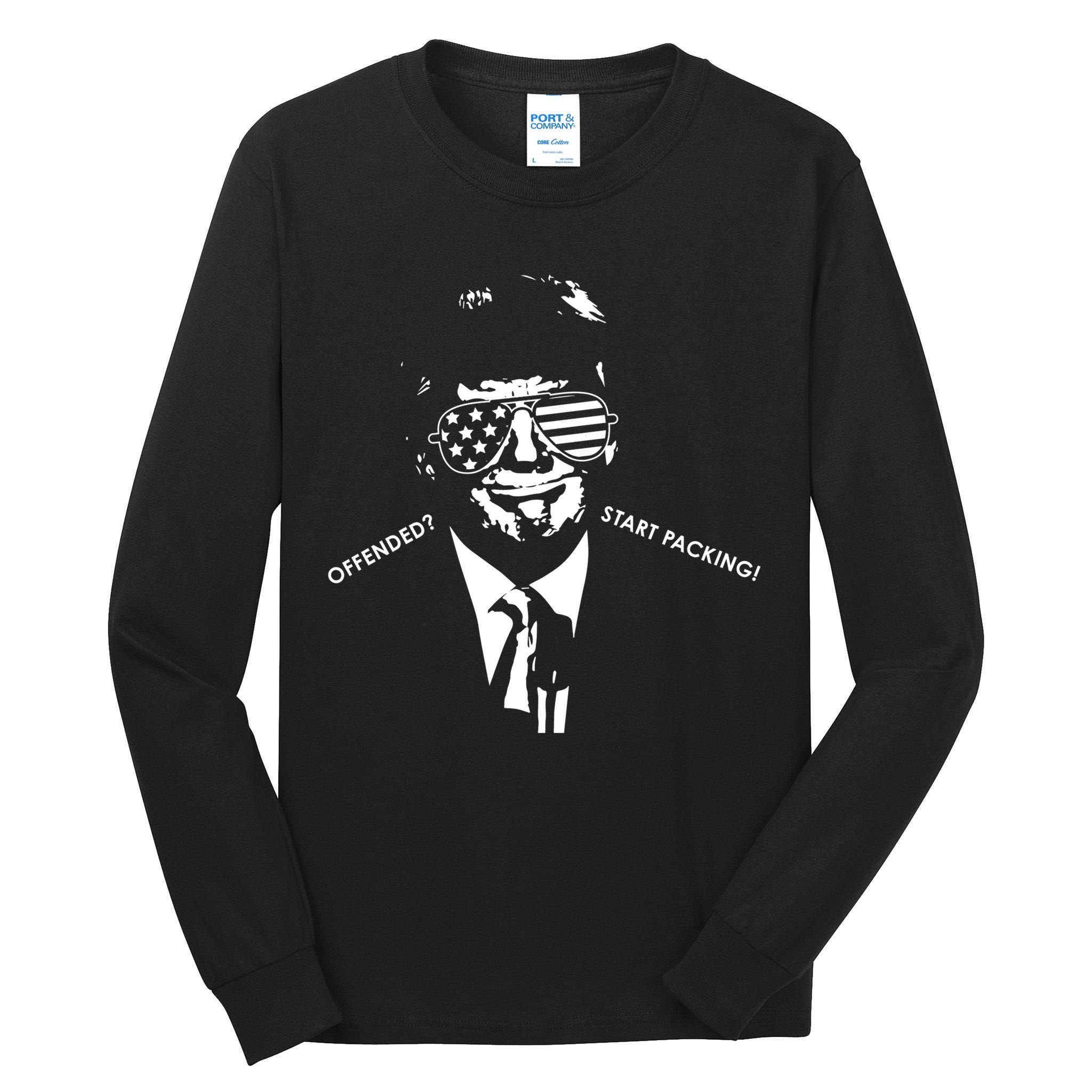 Offended Start Packing Funny Trump Tall Long Sleeve T-Shirt