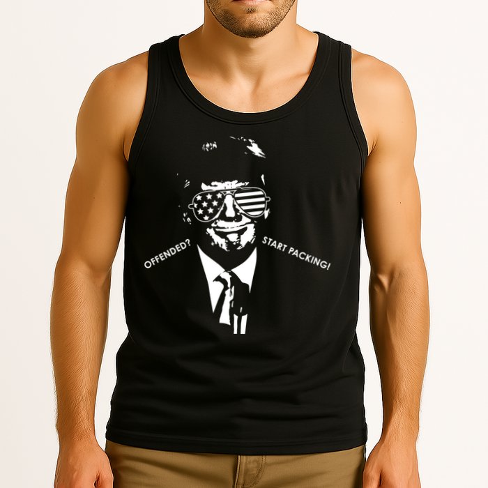 Offended Start Packing Funny Trump Tank Top