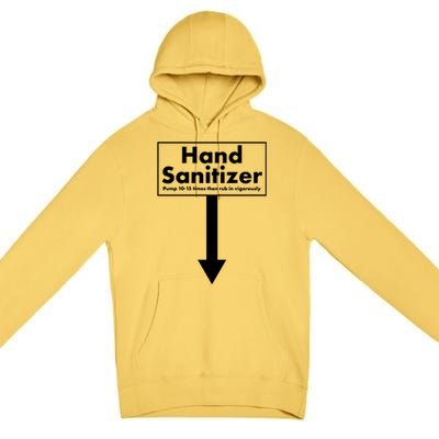 Offensive Hand Sanitizer Joke Premium Pullover Hoodie